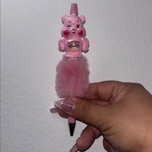 #57 Light Pink fluffy Bear Pen